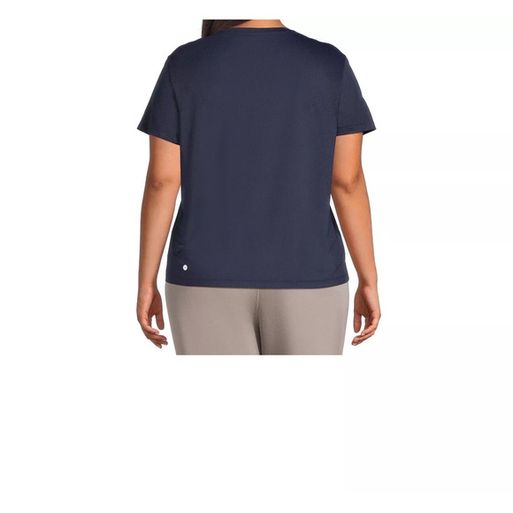 Karen Scott Plus Navy Plus Size Scoop Neck Tee - 3X - Women's Tops - Picture 2 of 2